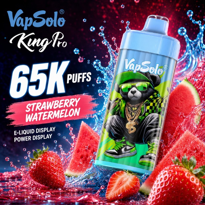 vapsolo king pro 65K puffs Disposable Vape from EU warehouse shipping fast 3-6days