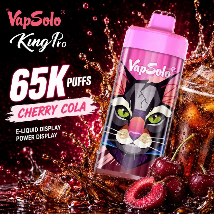 vapsolo king pro 65K puffs Disposable Vape from EU warehouse shipping fast 3-6days