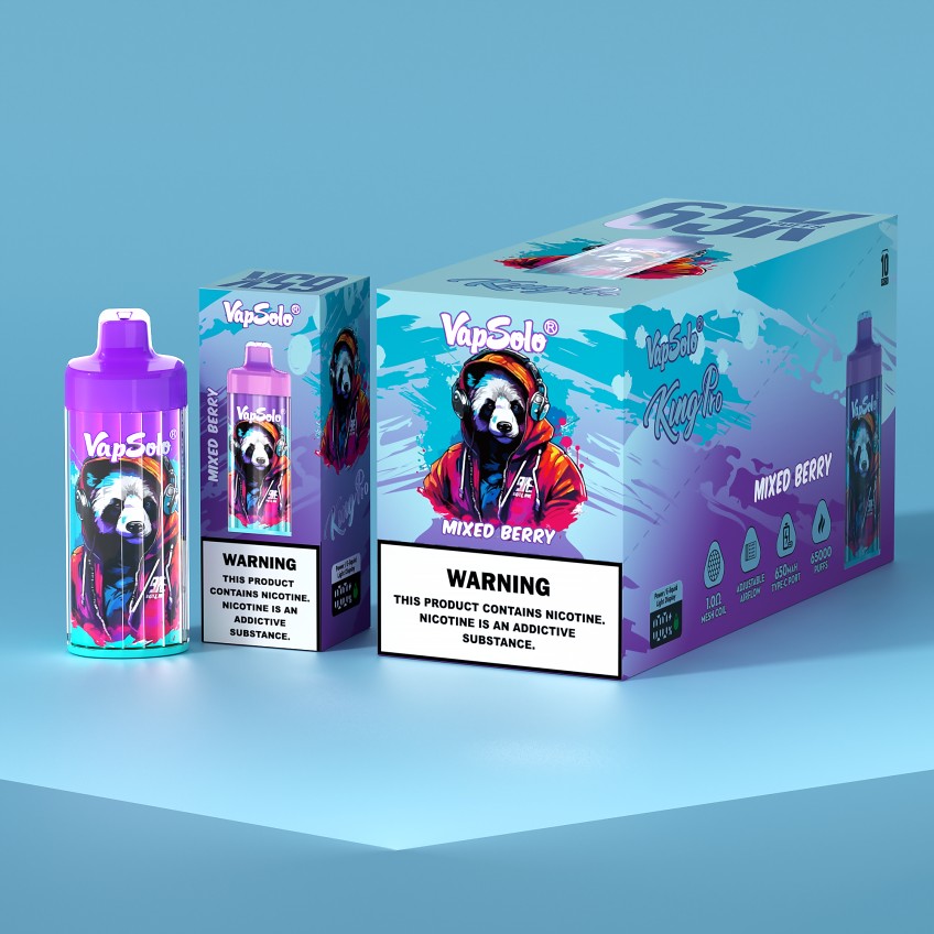 vapsolo king pro 65K puffs Disposable Vape from EU warehouse shipping fast 3-6days