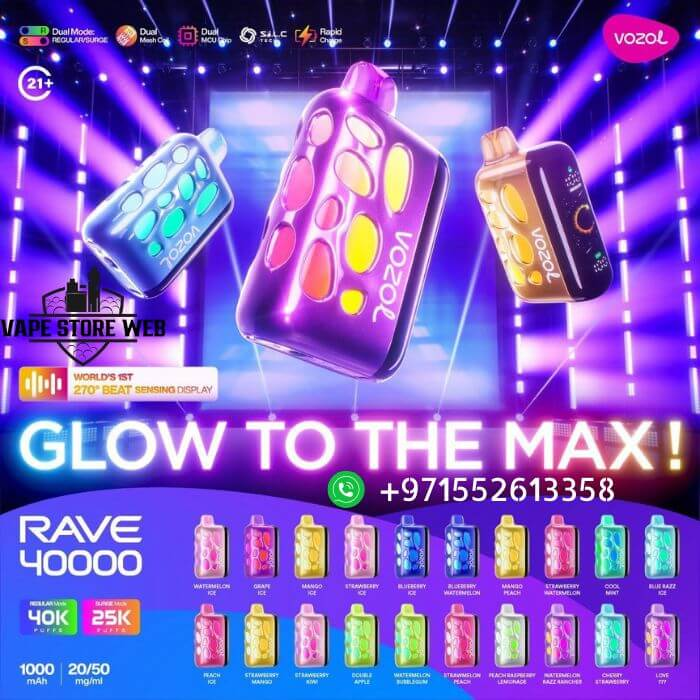vozol RAVE 40k pod vape kit Rechargeable Disposable E Vape 40000puff