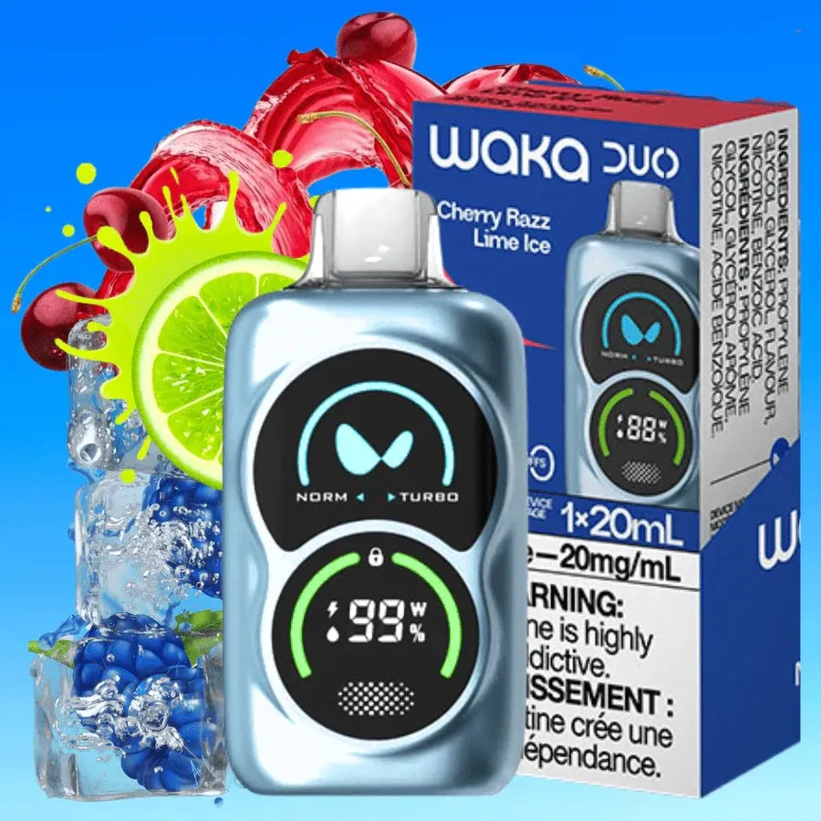 New Waka 25000 Puffs Big Puff Wholesale Crystal E Ciga Digital Display EU Warehouse Waka Vape 25K 30000 Puffs Disposable Pen Vape