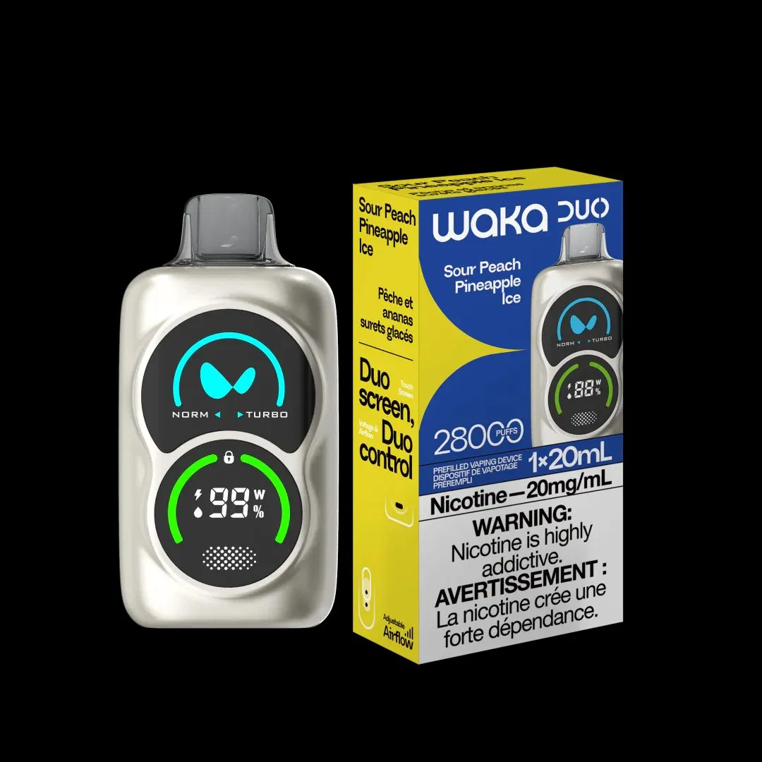 New Waka 25000 Puffs Big Puff Wholesale Crystal E Ciga Digital Display EU Warehouse Waka Vape 25K 30000 Puffs Disposable Pen Vape