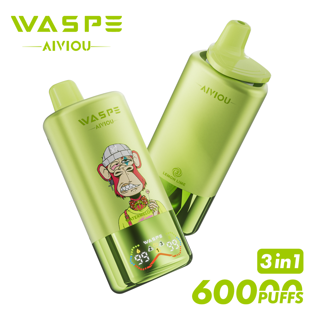 Wholesale Disposable Vape Waspe 60000 60K Puffs Vaper Box Vap Solo Vape Electronic Cigarette EU Europe Germany Spain