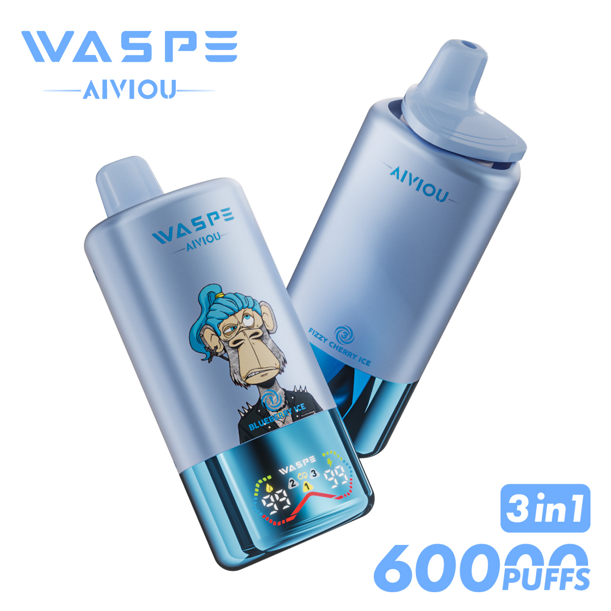 Wholesale Disposable Vape Waspe 60000 60K Puffs Vaper Box Vap Solo Vape Electronic Cigarette EU Europe Germany Spain