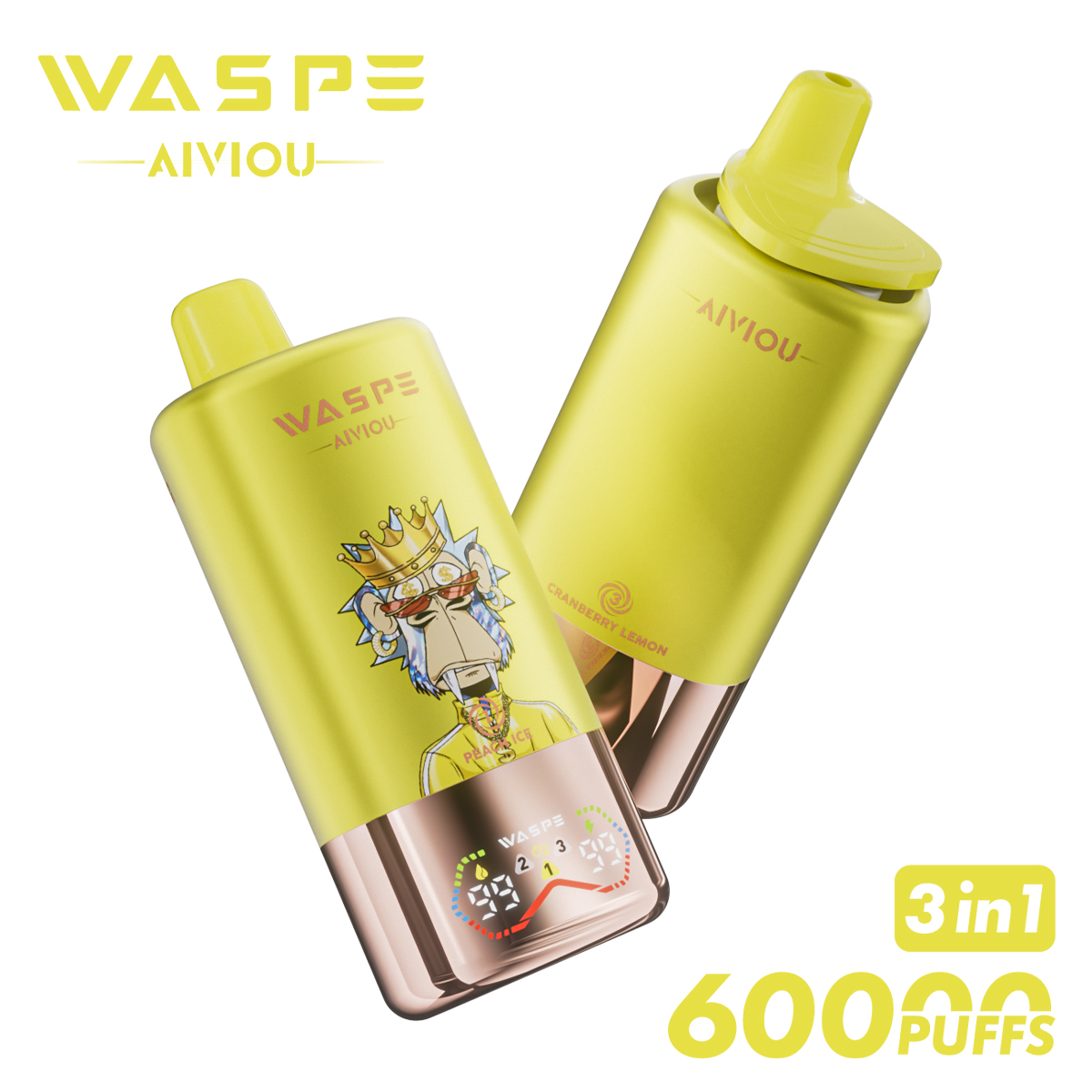 Wholesale Disposable Vape Waspe 60000 60K Puffs Vaper Box Vap Solo Vape Electronic Cigarette EU Europe Germany Spain