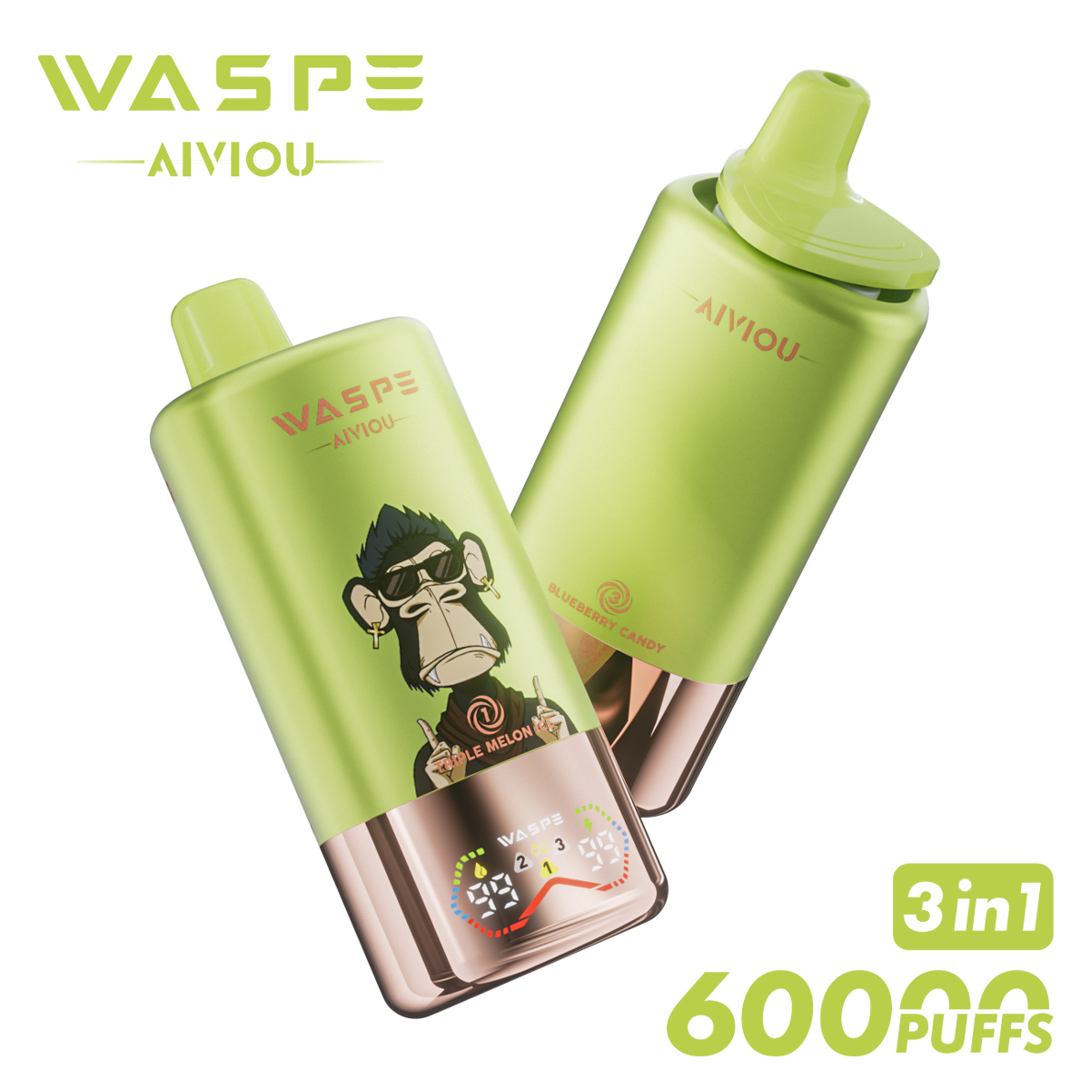 Wholesale Disposable Vape Waspe 60000 60K Puffs Vaper Box Vap Solo Vape Electronic Cigarette EU Europe Germany Spain
