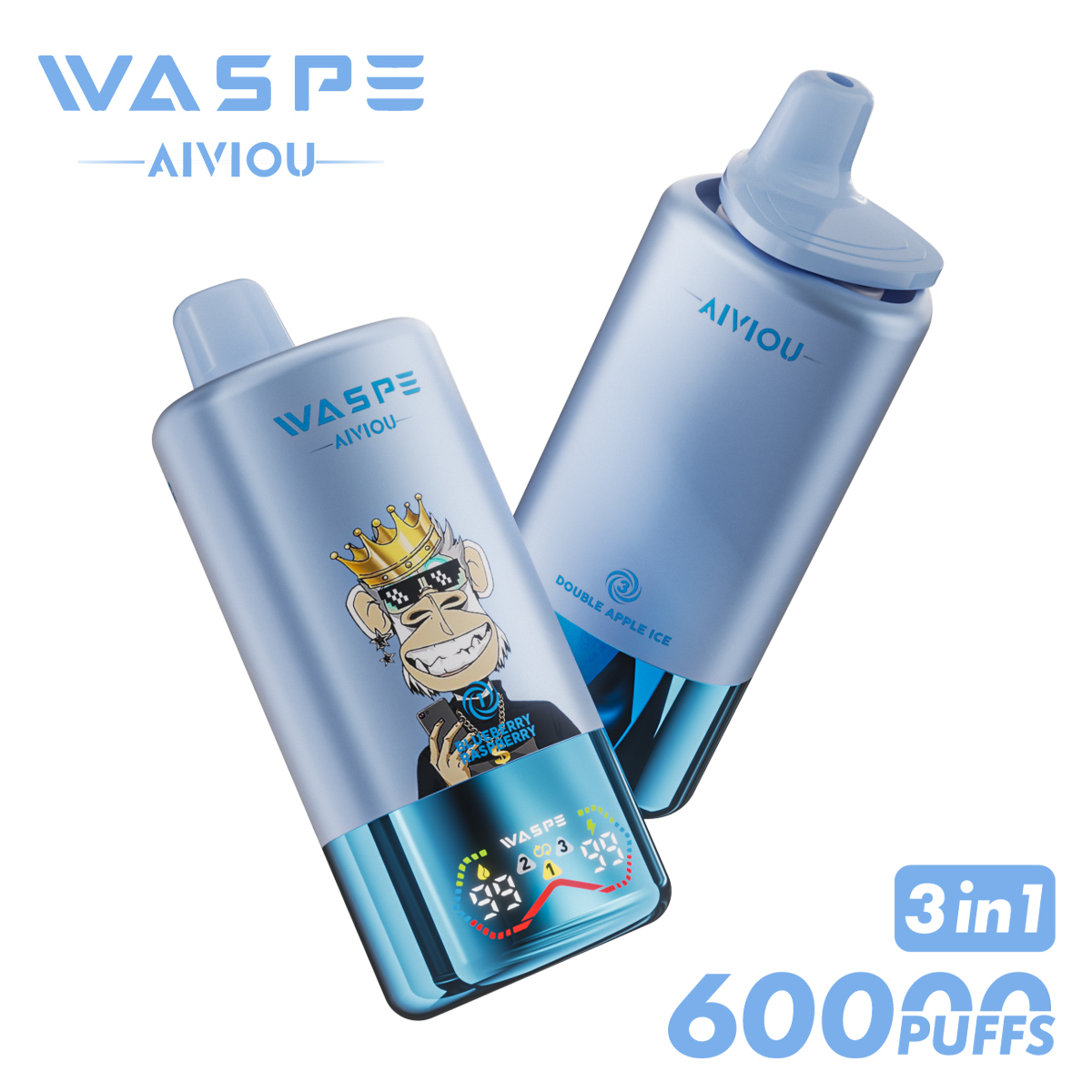 Wholesale Disposable Vape Waspe 60000 60K Puffs Vaper Box Vap Solo Vape Electronic Cigarette EU Europe Germany Spain