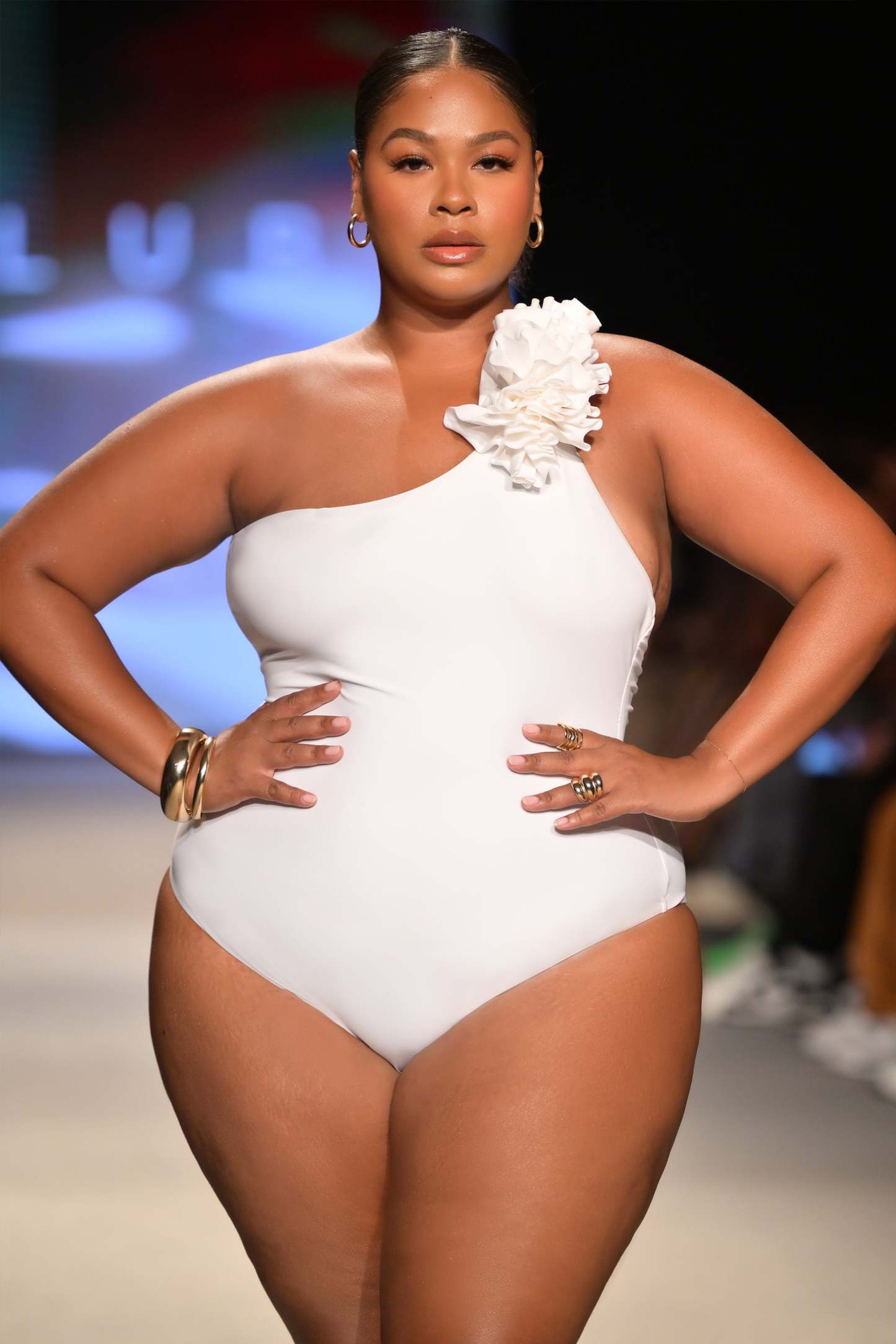 Octavias White One-Shoulder Floral Swimsuit-Babyboo Dress Store. All Rights Reserved.