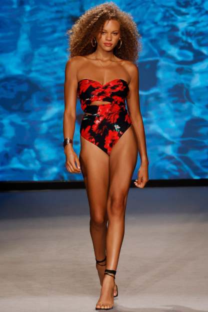 Oyster Multi Print Wrapped Bardot Swimsuit-Babyboo Dress Store. All Rights Reserved.