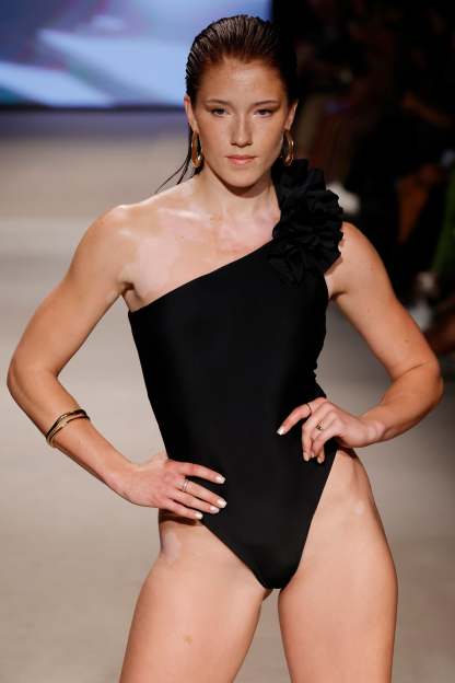 Octavias Black One-Shoulder Floral Swimsuit-Babyboo Dress Store. All Rights Reserved.