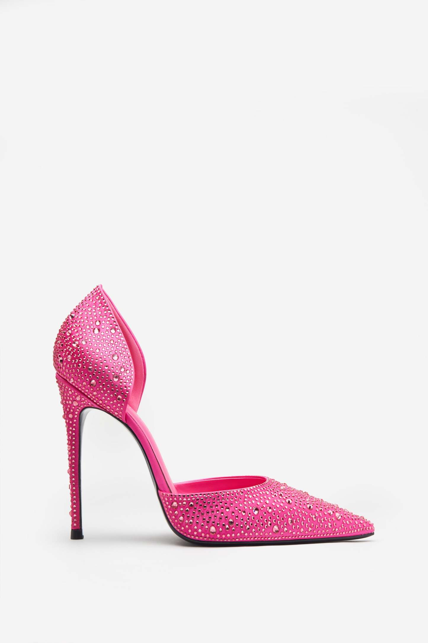 Catcher Pink Diamante Pointed Court Heels-Babyboo Dress Store. All Rights Reserved.