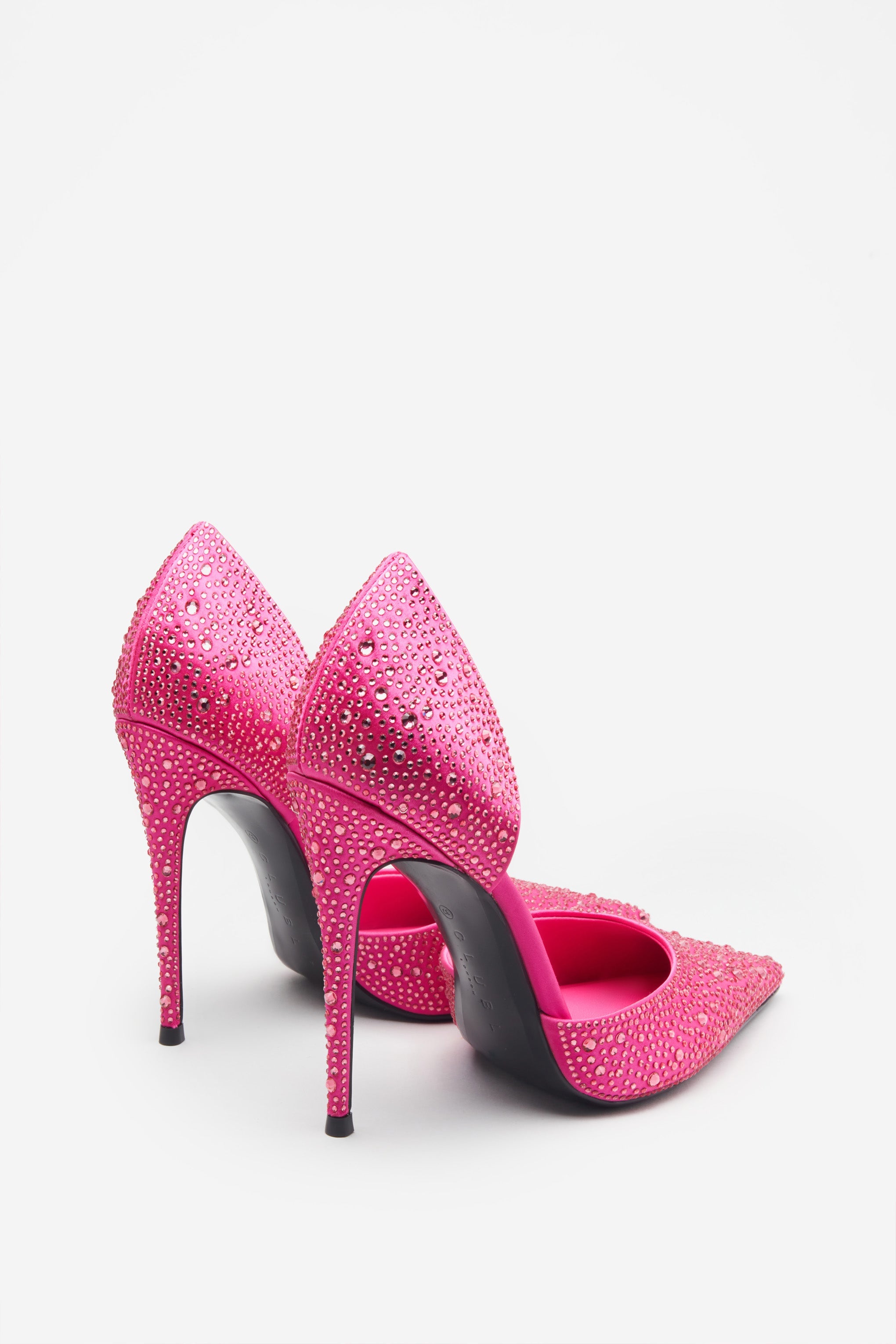 Catcher Pink Diamante Pointed Court Heels-Babyboo Dress Store. All Rights Reserved.