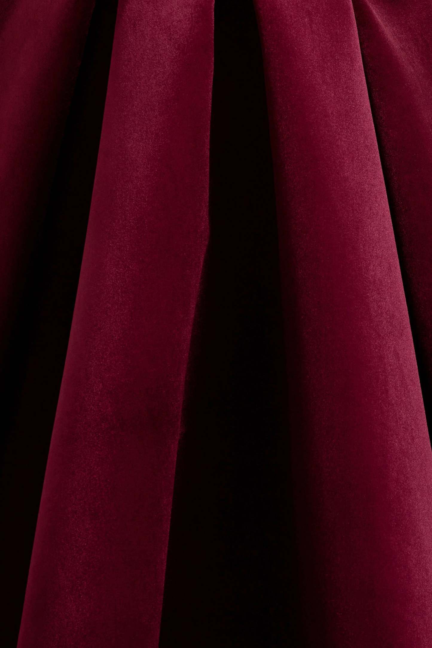 Francisca Berry Velvet Strappy Volume-Hem Maxi Dress