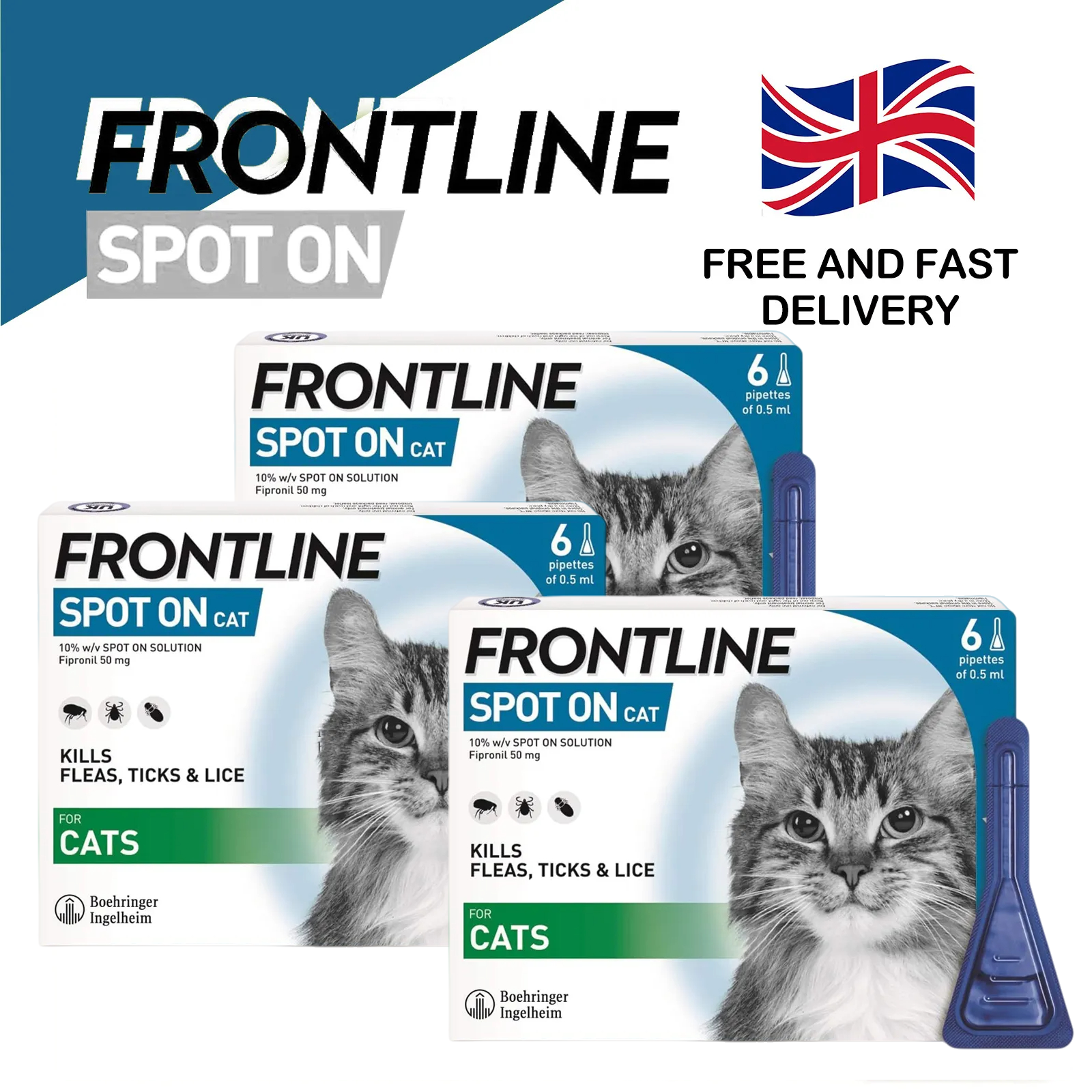 FRONTLINE® Spot-on Flea Tick Treatment for Cats