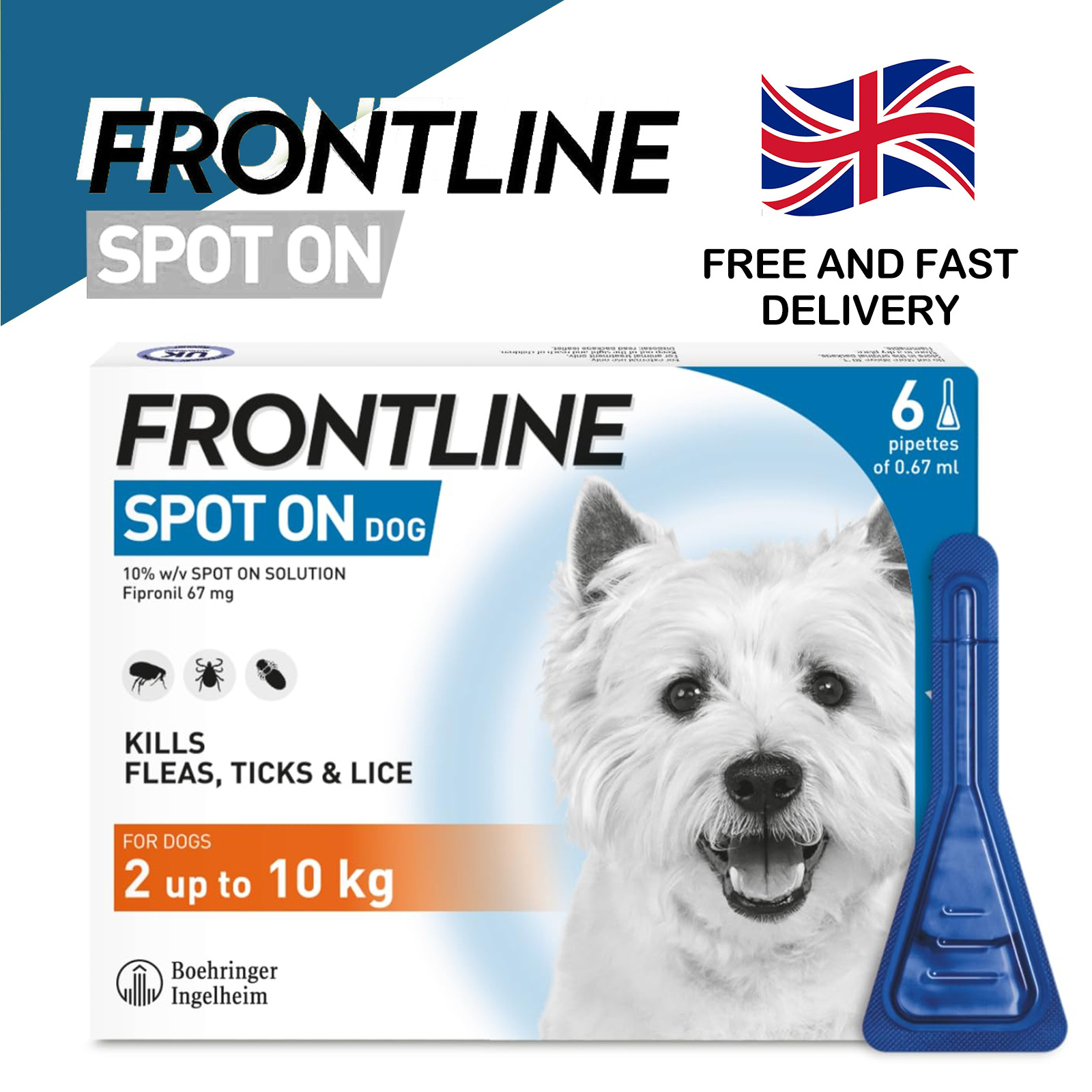 FRONTLINE Spot On Flea & Tick Treatment for Dogs
