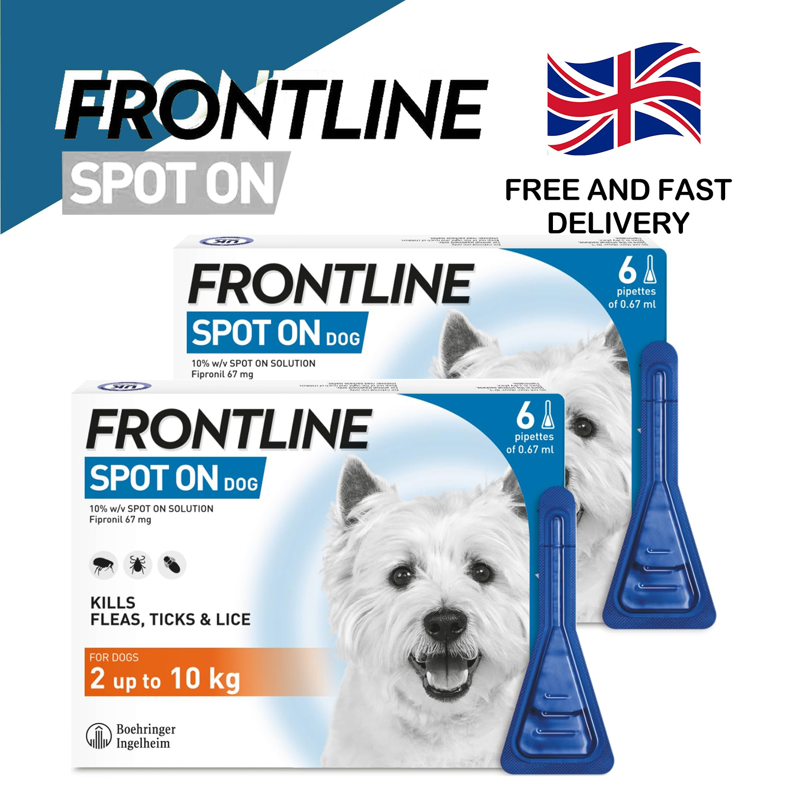 FRONTLINE Spot On Flea & Tick Treatment for Dogs
