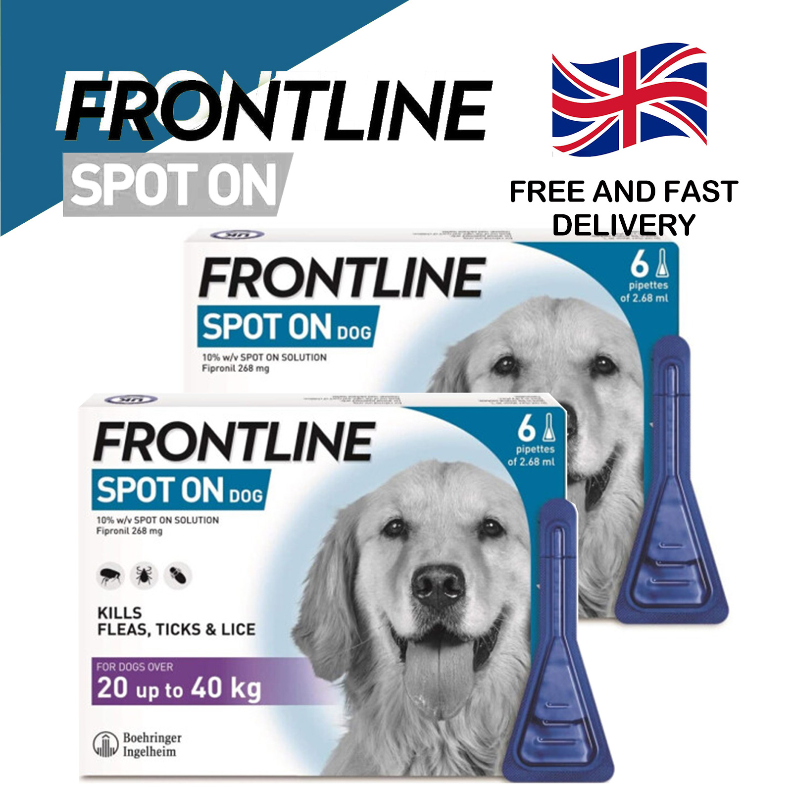 FRONTLINE Spot On Flea & Tick Treatment for Dogs