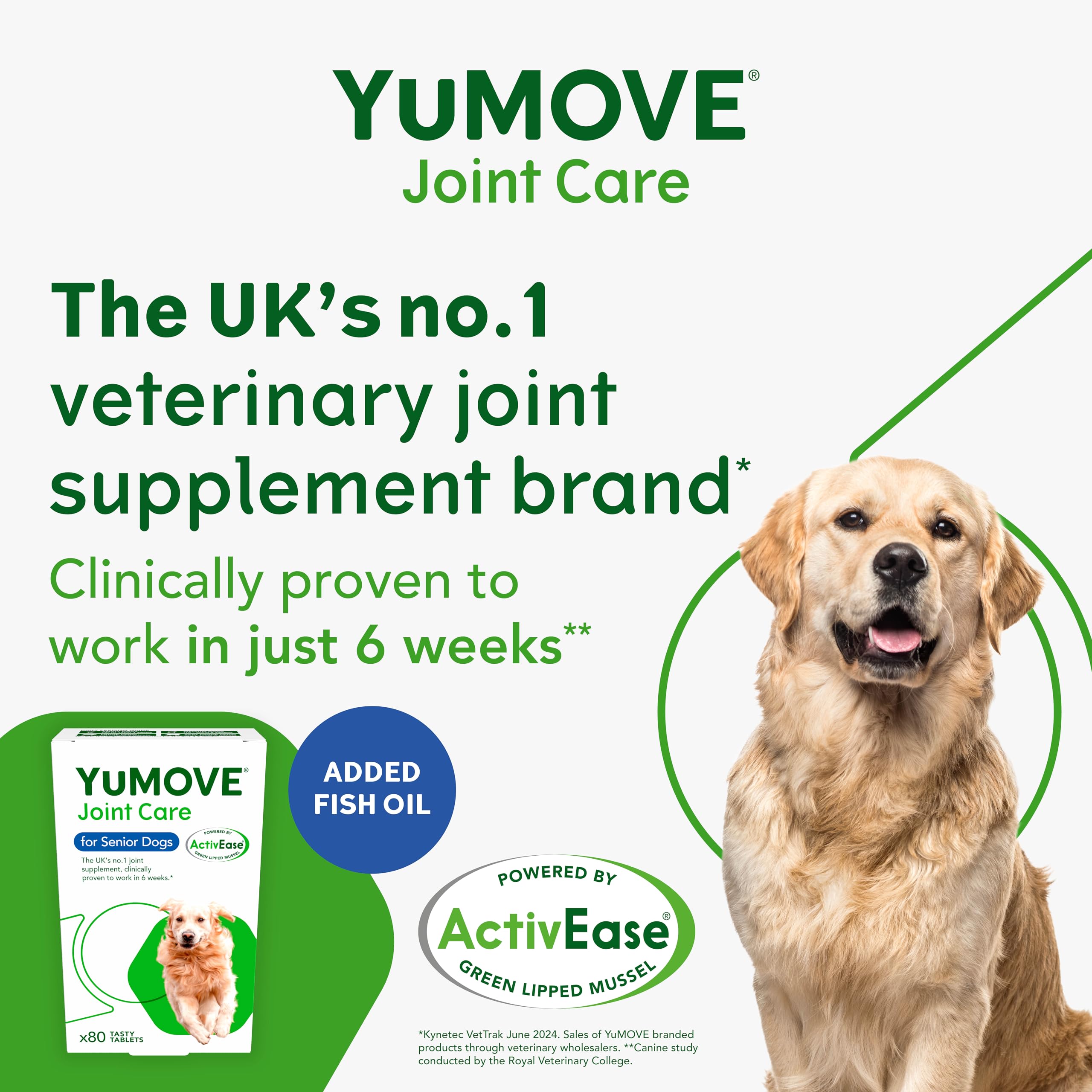 YuMOVE Senior Dog | High Strength Joint Supplement for Older, Stiff Dogs with Glucosamine, Chondroitin, Green Lipped Mussel | Aged 9+ | 120 Tablets,Package may vary