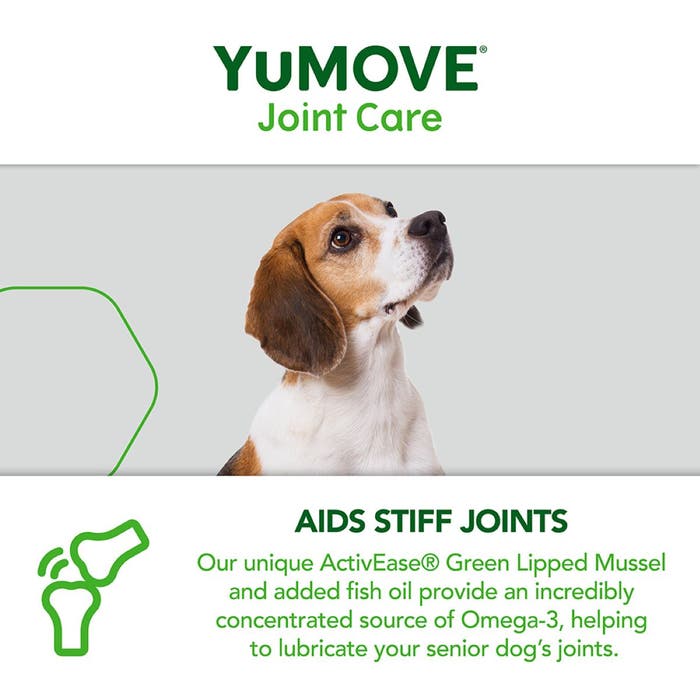 YuMOVE Joint Care for Senior Dogs, 120 Tablets | High Strength Joint Supplement for Older, Stiff Dogs 