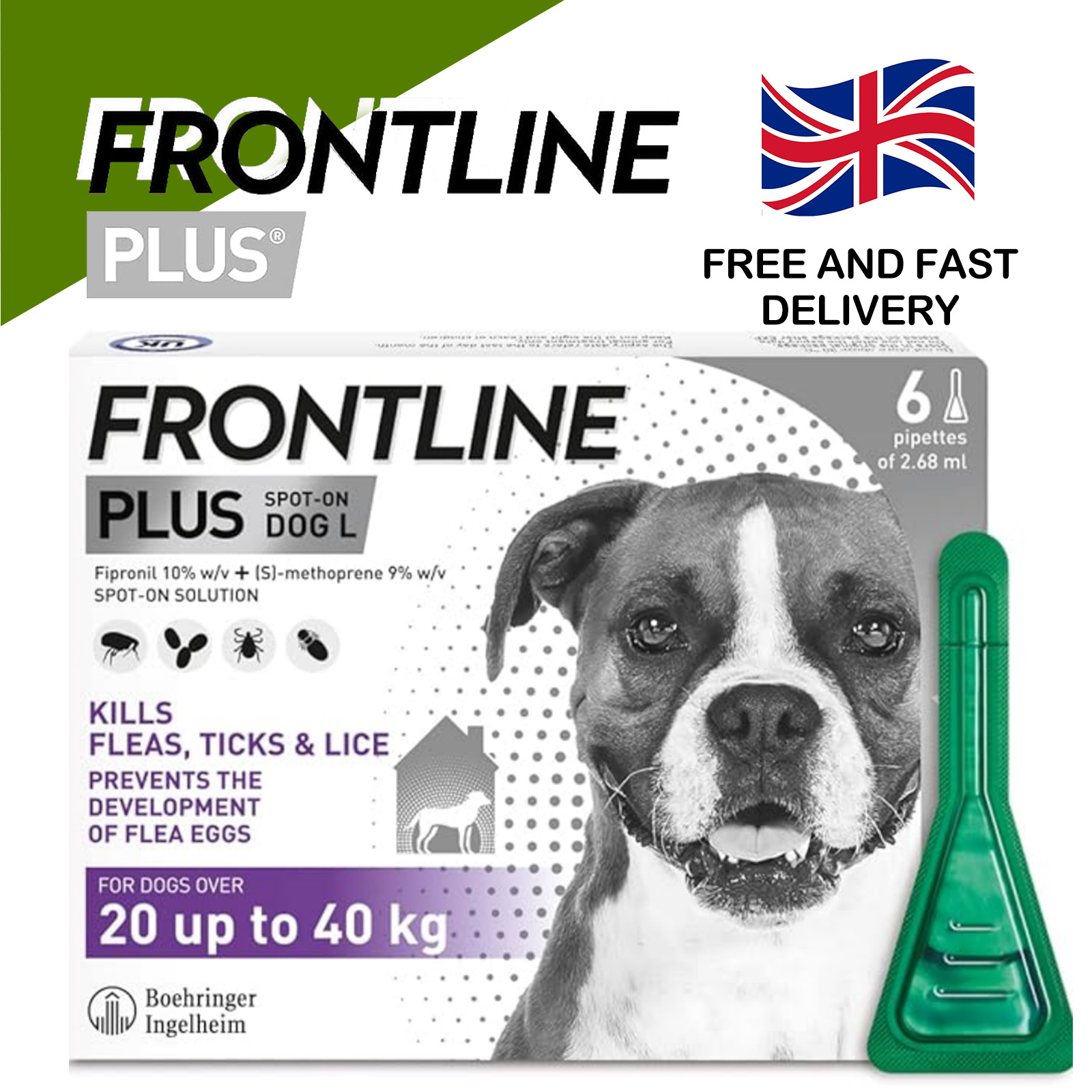 FRONTLINE® Plus Flea Tick Treatment for Dogs 