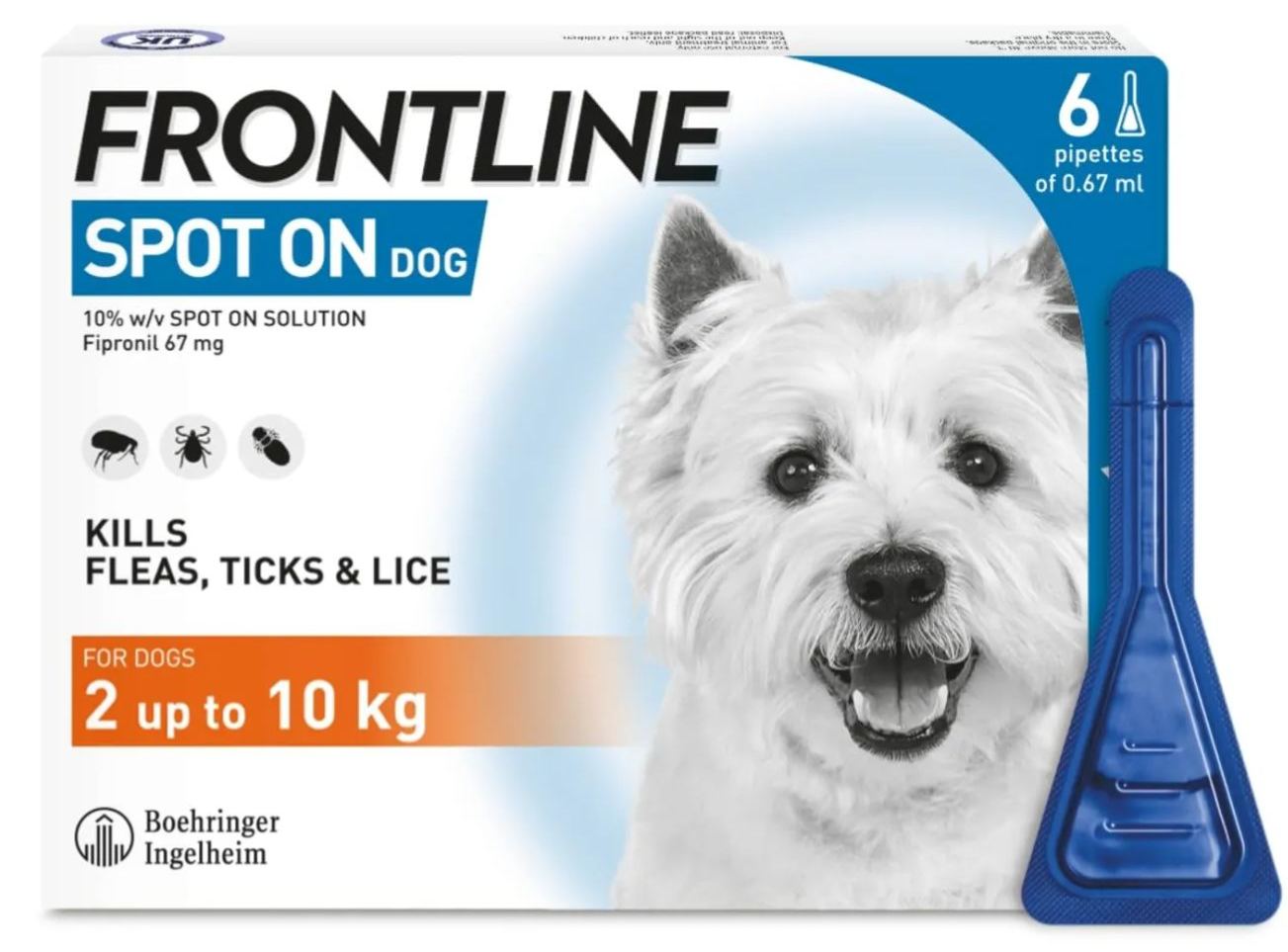 FRONTLINE Spot On Flea & Tick Treatment for Dogs