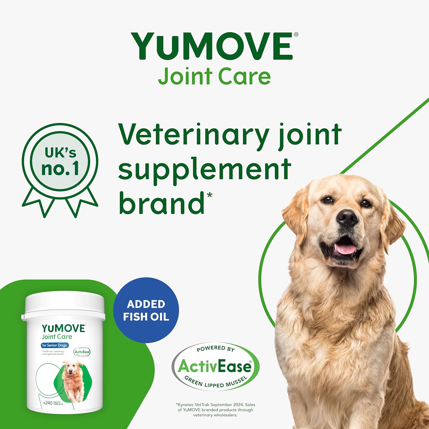 YuMOVE Senior Dog Joint Supplement | High-Strength Hip & Joint Support for Dogs 8+ | 240 Tablets