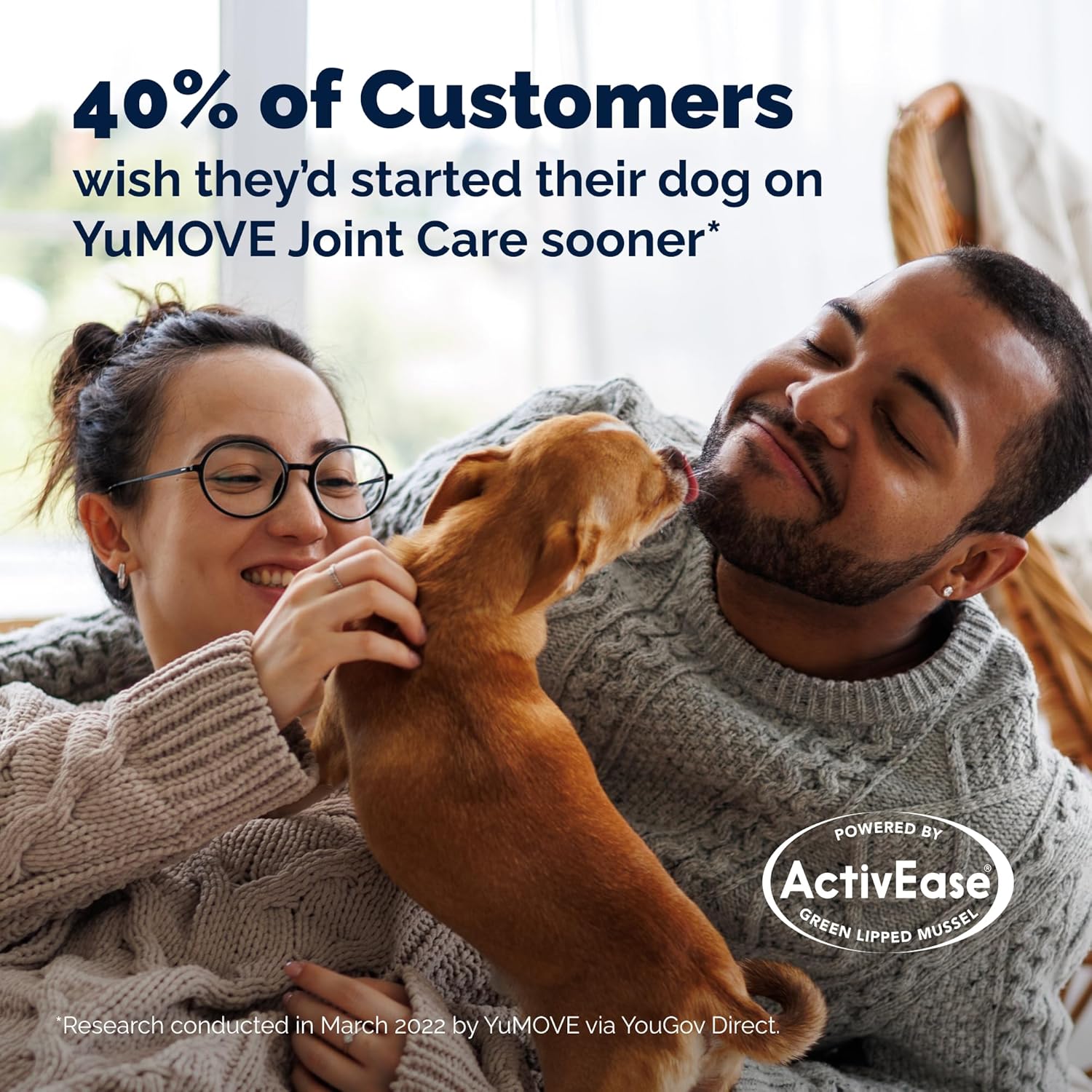 YuMOVE Dog Joint Aid – Glucosamine, Chondroitin & Mussel – for Stiff Dogs Age 6–8, 120 Tabs,300 Tabs