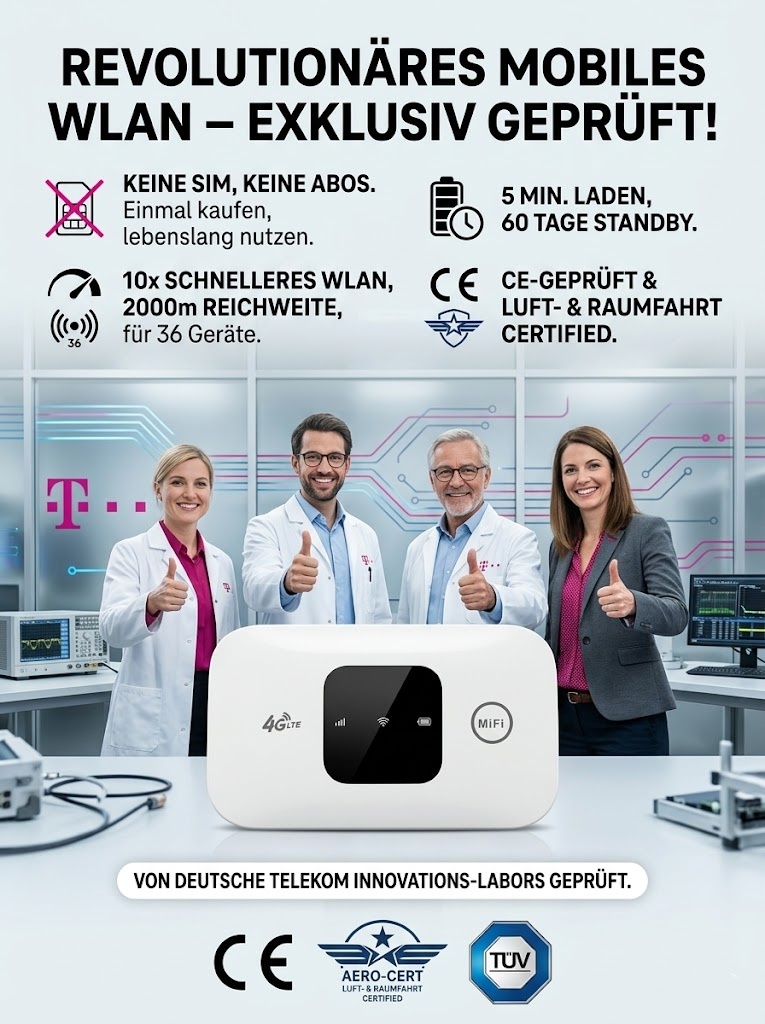 【🔥2026 Zehnte Generation Mini-WiFi zum Mitnehmen】✨Keine SIM-Karte -✨Keine monatlichen Gebühren -✨Keine Kabel -✅Einmal kaufen, lebenslang gratis