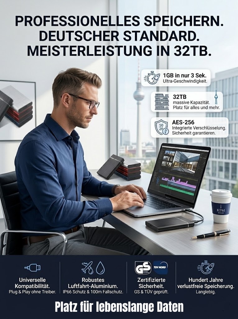 ltra-Portabel ⭐ 32TB SSD ⭐ 3050 MB/s Highspeed ⭐ USB 3.2 Gen 2x2 ⭐ IP65 Wasserfest ⭐