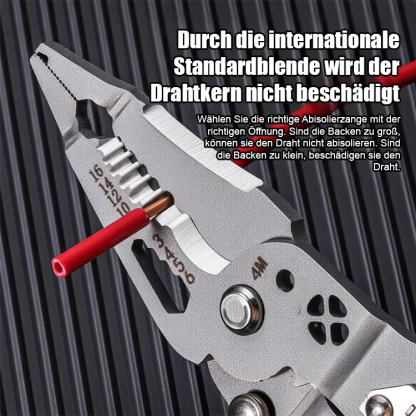 【Nummer 1 im Verkauf von Werkzeugen】Multifunktionales Klappwerkzeug: Spannungsprüfer, Schraubendreher und Abisolierzange in einem