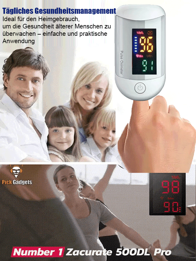Hochauflösendes Fingerclip-Oximeter