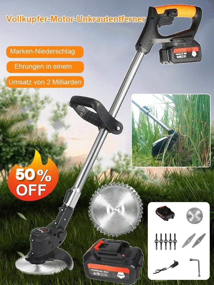 【10-fache Effizienzsteigerung】Rasenmäher mit Vollkupfermotor