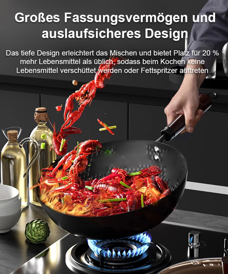 【Beliebtes Produkt】Handgeschmiedete, pure Eisen-Antihaftpfanne