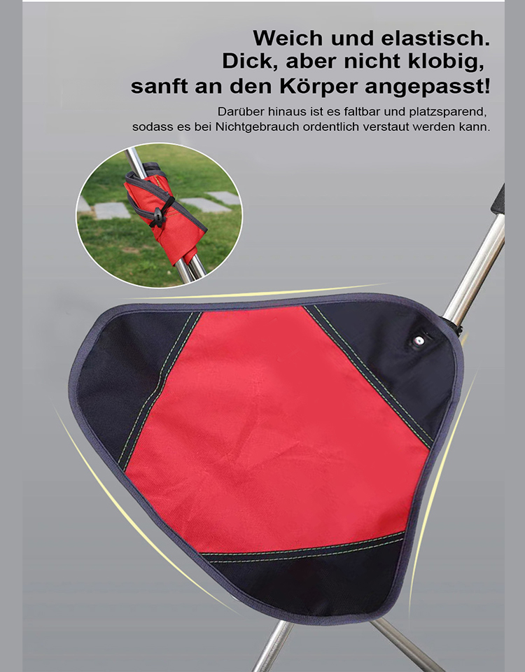 【In einer Sekunde zum Stuhl umwandelbar】Ausziehbarer Outdoor-Stockstuhl