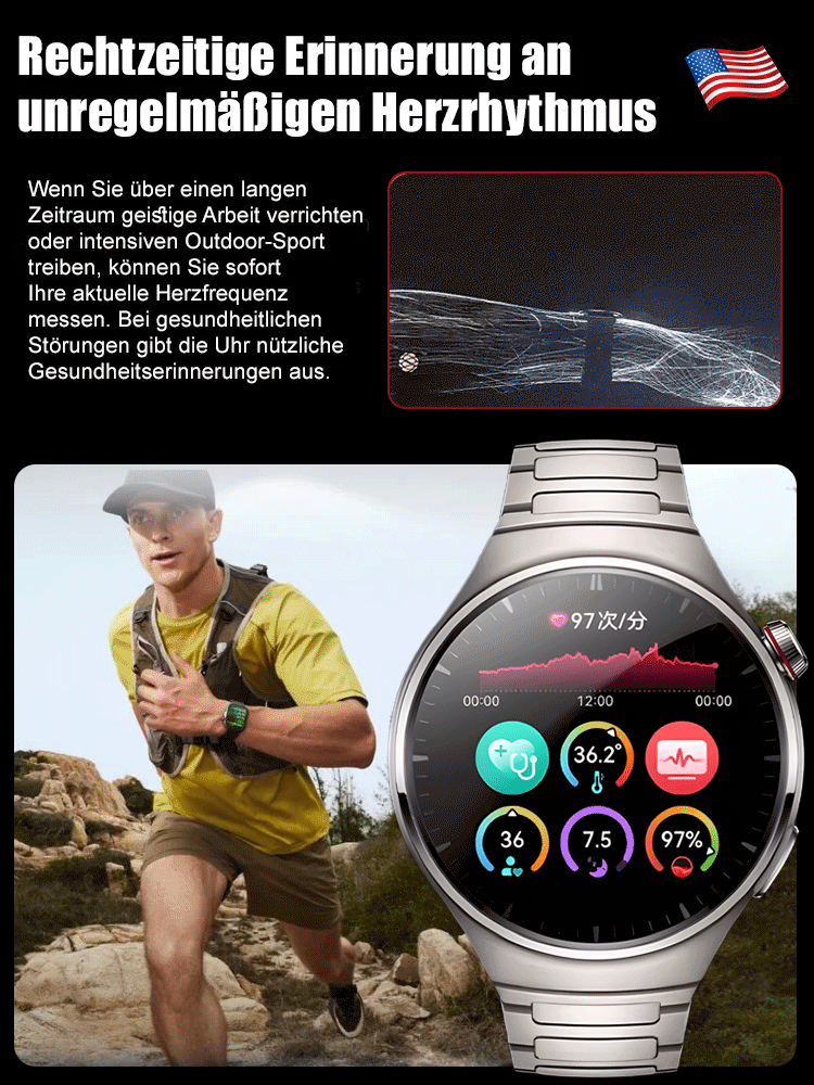 Watch4pro Intelligente Gesundheitsüberwachungsuhr