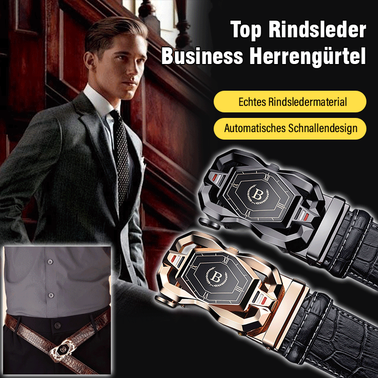 Premium Herren Ledergürtel für Business