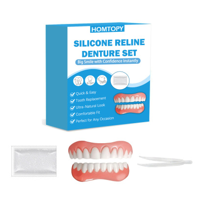 【Made in USA, FDA Approved】Custom Full Mouth Dentures Kit