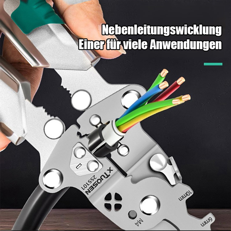 【Nummer 1 im Verkauf von Werkzeugen】Multifunktionales Klappwerkzeug: Spannungsprüfer, Schraubendreher und Abisolierzange in einem