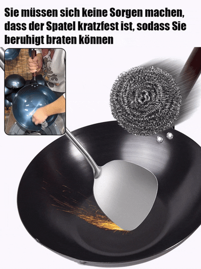 【Ohne Beschichtung, gesünder】Handgehämmerte Eisenpfanne