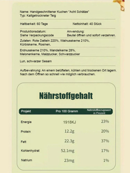 【Diabetiker können】Astragalus und Codonopsis Acht-Schätze-Kuchen essen