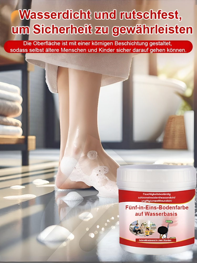 【Dekorationsmaterial Verkaufsrang Nummer eins】Formaldehydfreie, schnelltrocknende und wasserfeste Bodenfarbe