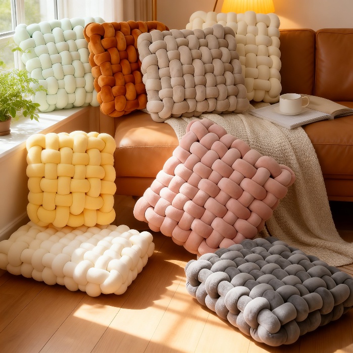 Gemütliches Sitzkissen im nordischen Stil