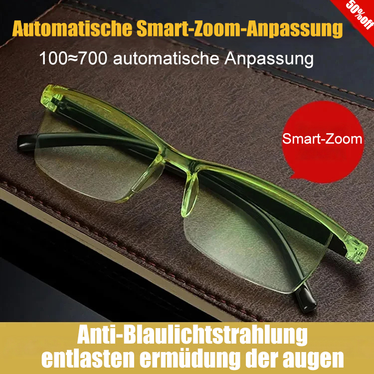 Neue intelligente Gleitsicht-Lesebrille mit Zoom