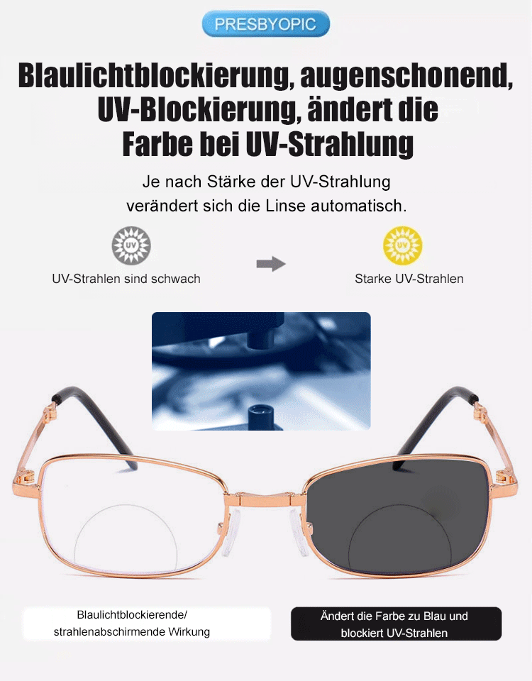 Faltbare Brille mit automatischer Fokussierung