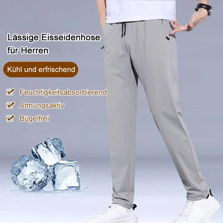 Ultradünne, atmungsaktive Eisseidenhose für Frühling und Sommer