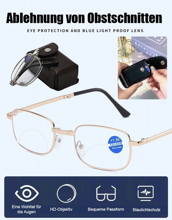 Faltbare Brille mit automatischer Fokussierung