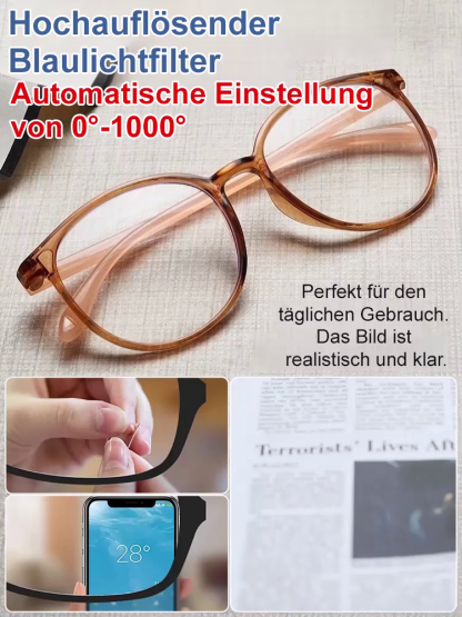 【Keine Augenuntersuchung erforderlich】Ultraleichte adaptive Lesebrille mit Blaulichtfilter