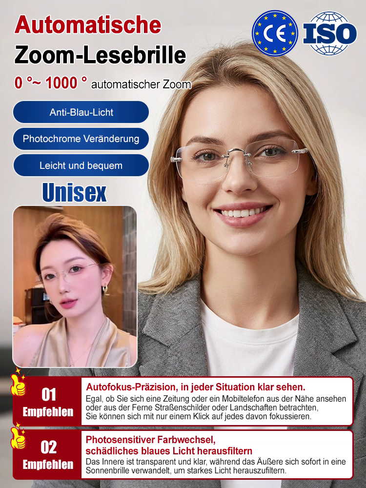 【Von Augenexperten empfohlen】In einer Sekunde aufgesetzt, die Welt sofort im Fokus!