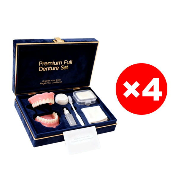 【Made in USA, FDA Approved】Custom Full Mouth Dentures Kit