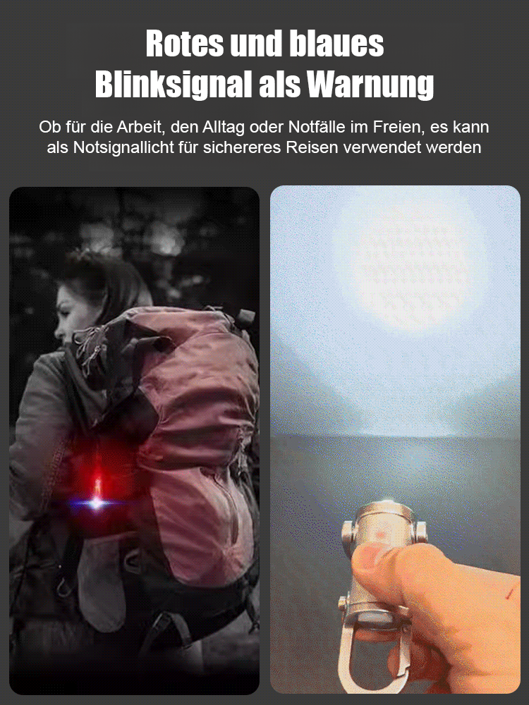 【Extrem hell und tragbar】Schlüsselanhänger-Taschenlampe